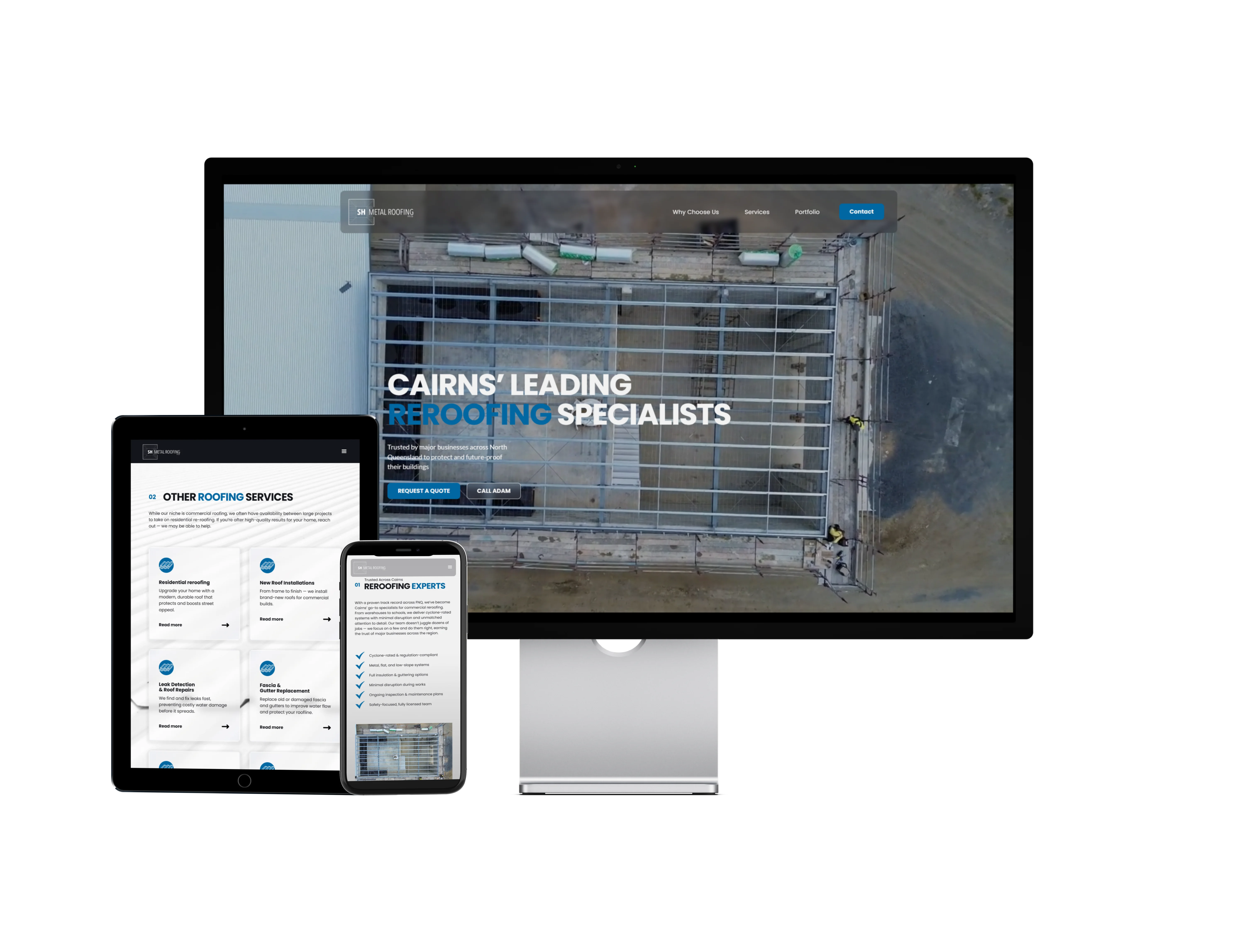 SH Metal Roofing Website